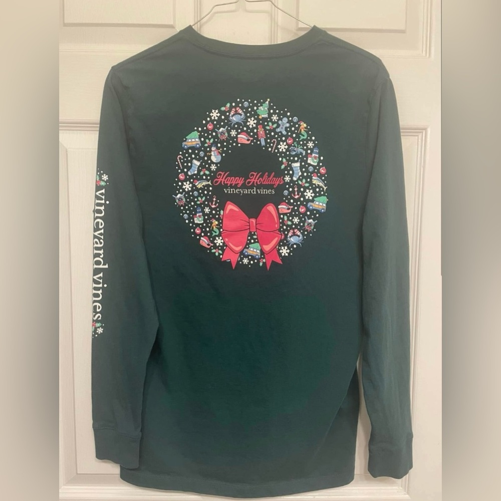 Kids Vineyard Vines Christmas Tee XL 18 Kids